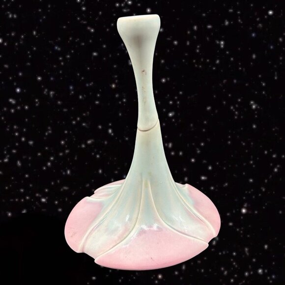 Newman Ceramic Works Lily Pad Candleholder Beautiful Vintage Art Nouveau - Picture 2 of 7